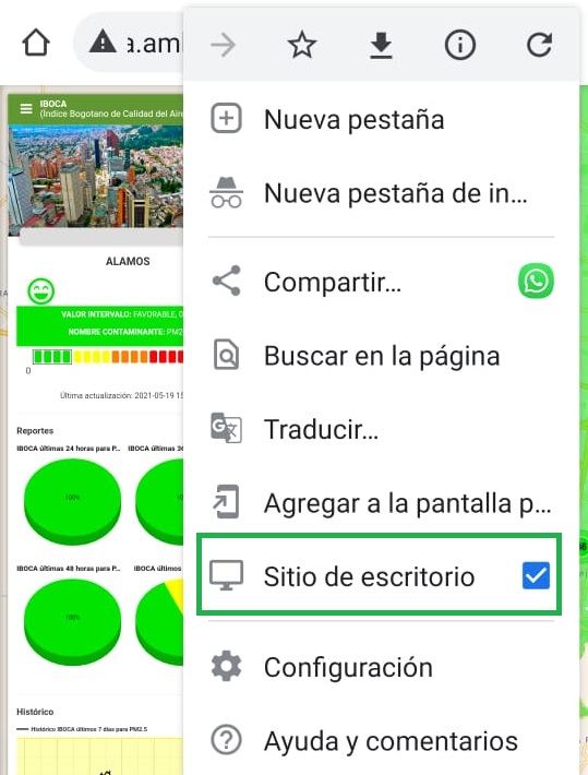 Versión de escritorio